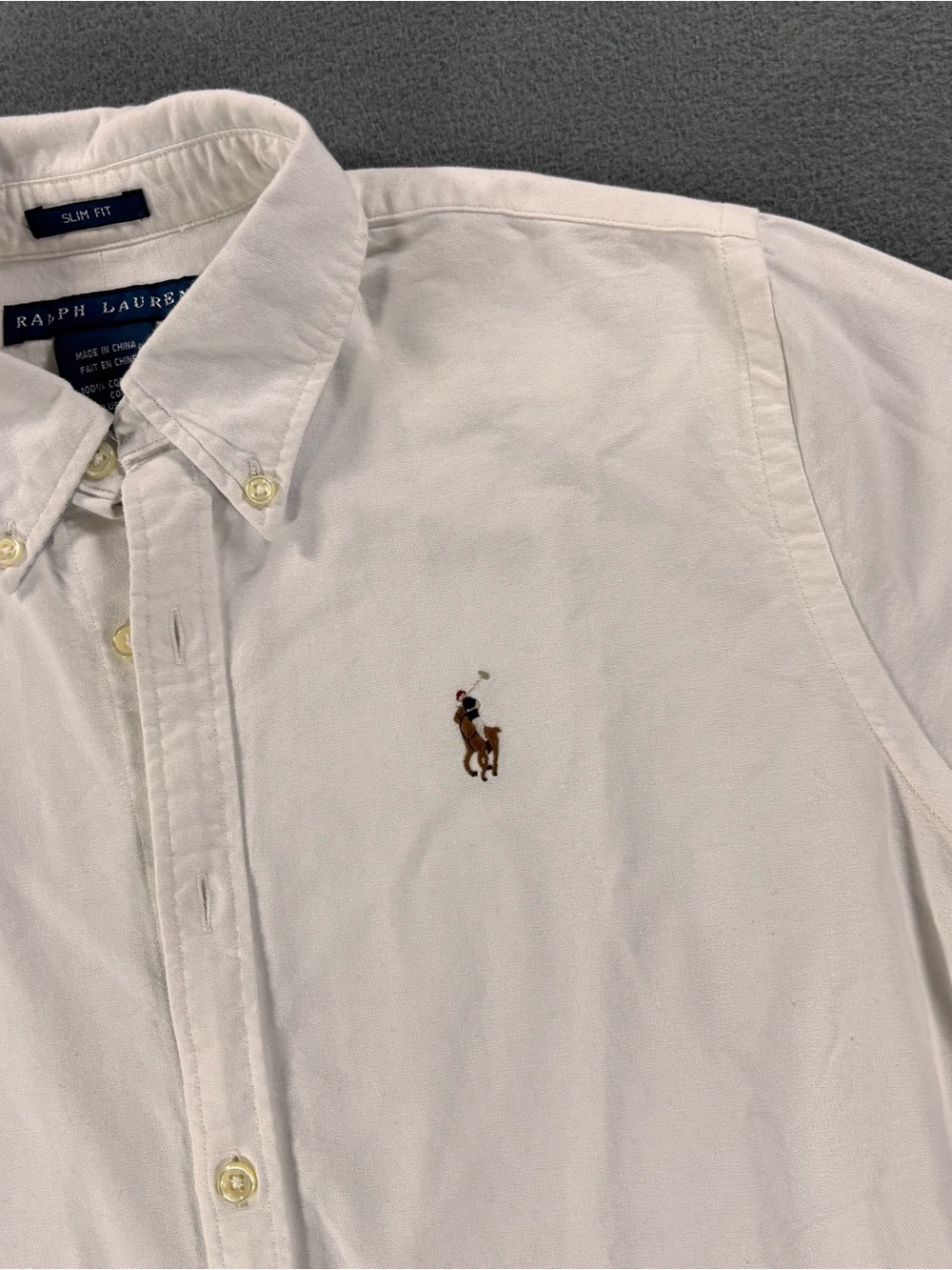Ralph Lauren women's slim fit cotton Oxford button-up shirt size 6